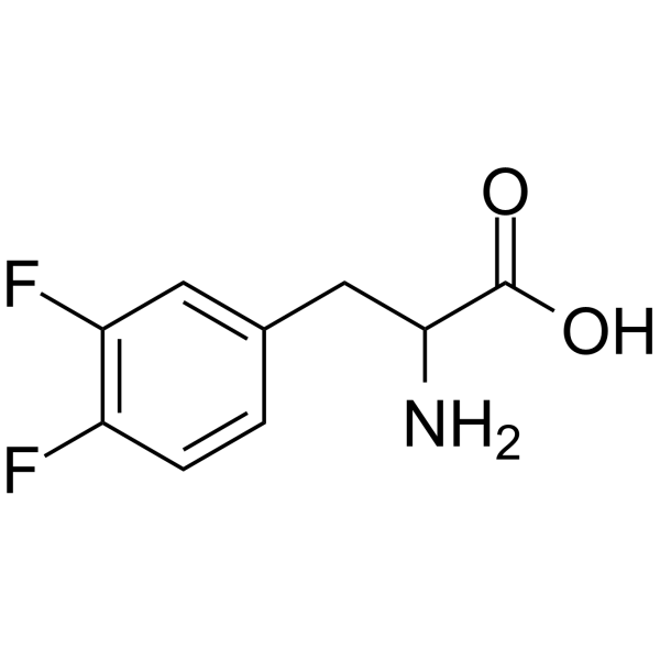 3,4-Difluorophenylalanine 化学構造