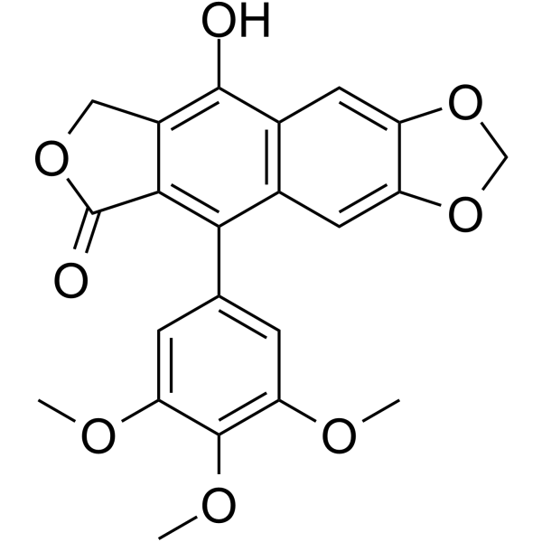 Tetradehydropodophyllotoxin  Chemical Structure