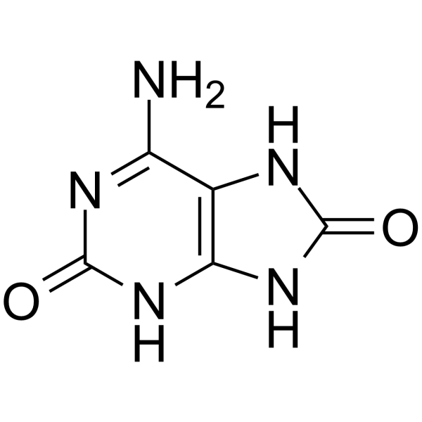 2,8-Dihydroxyadenine  Chemical Structure