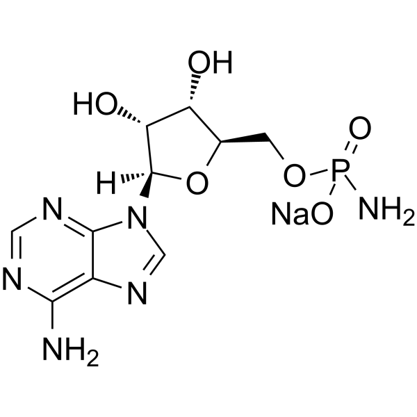 Adenosine 5′-monophosphoramidate sodium  Chemical Structure