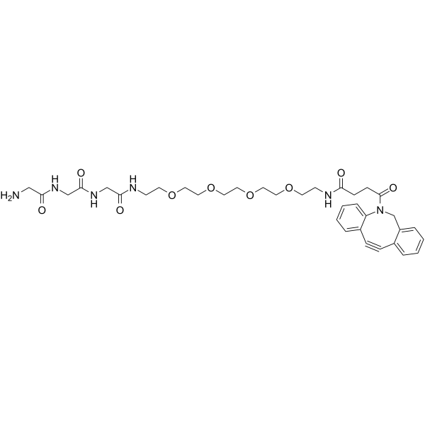 Gly-Gly-Gly-PEG4-DBCO 化学構造