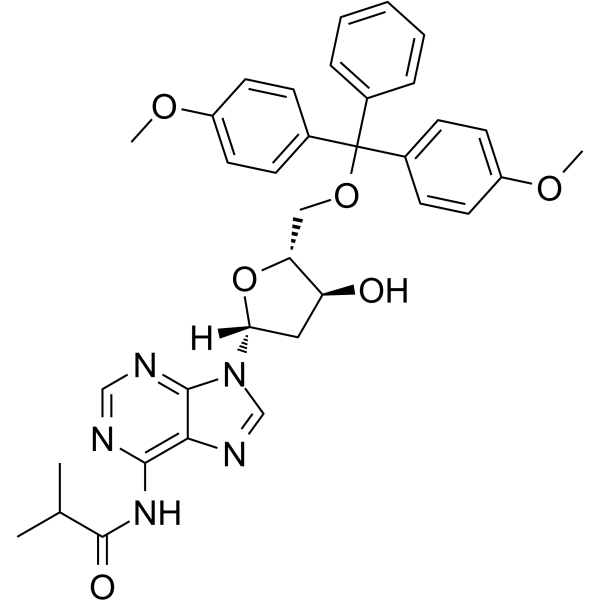 5'-O-DMT-N6-ibu-dA  Chemical Structure