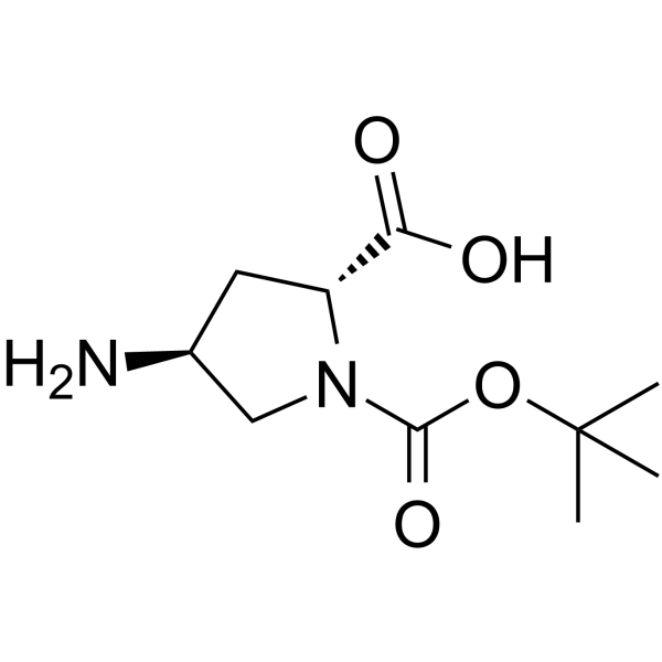 (4S)-1-Boc-4-amino-D-proline  Chemical Structure
