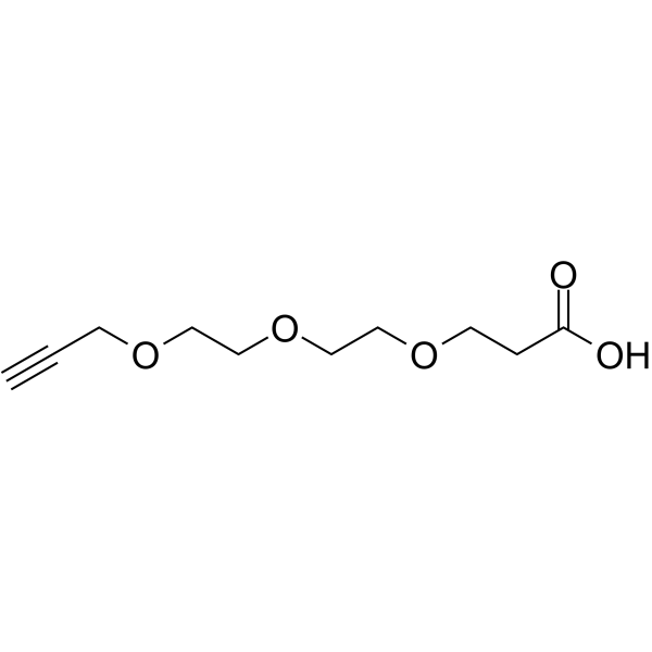 Propargyl-PEG3-acid  Chemical Structure