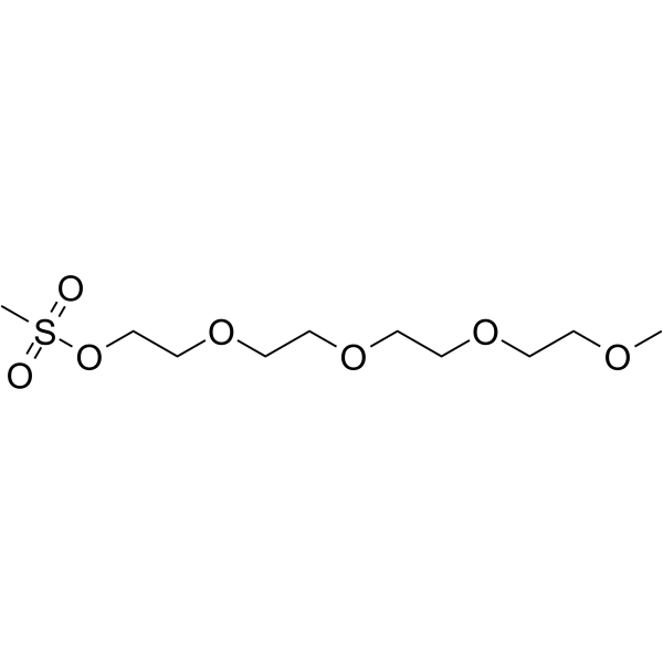 m-PEG4-Ms Chemische Struktur
