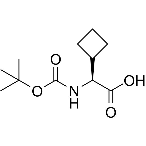 Boc-L-cyclobutylglycine  Chemical Structure