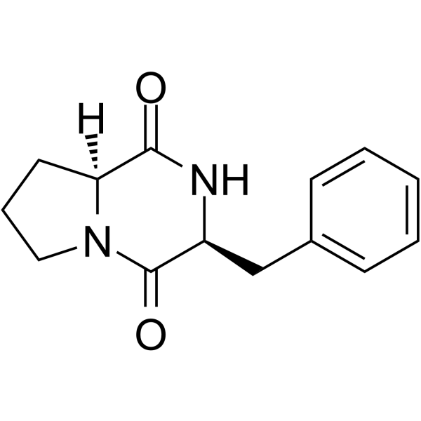 Cyclo(L-Phe-L-Pro) 化学構造