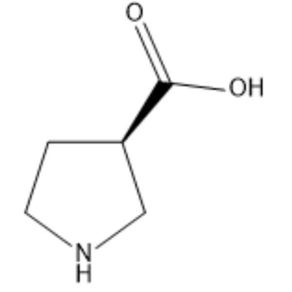 (R)-Pyrrolidine-3-carboxylic acid 化学構造