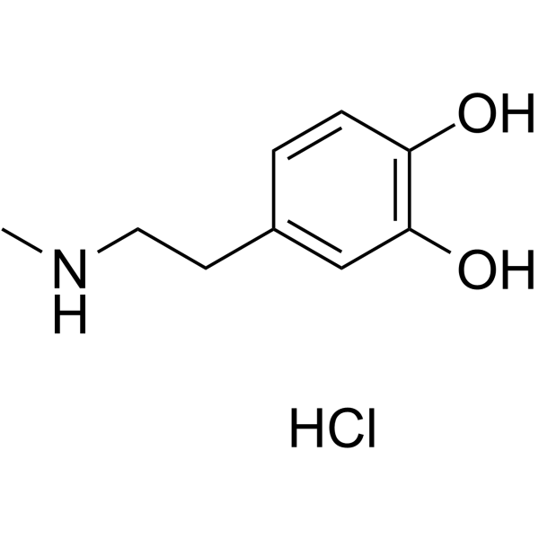 N-Methyldopamine hydrochloride 化学構造