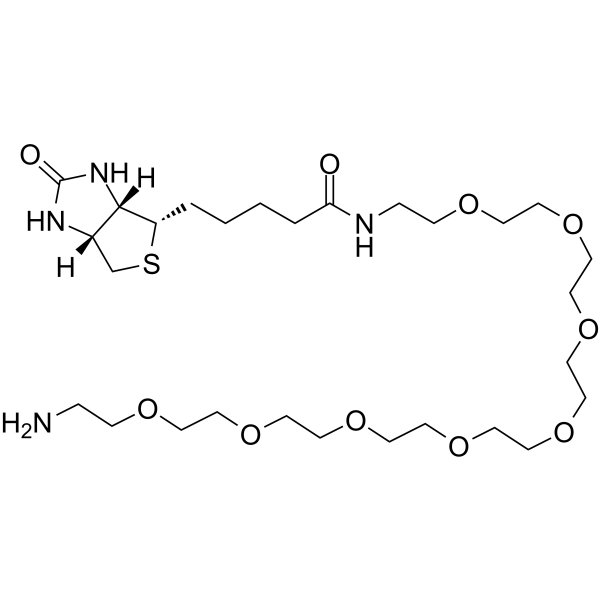 Biotin-PEG8-amine  Chemical Structure