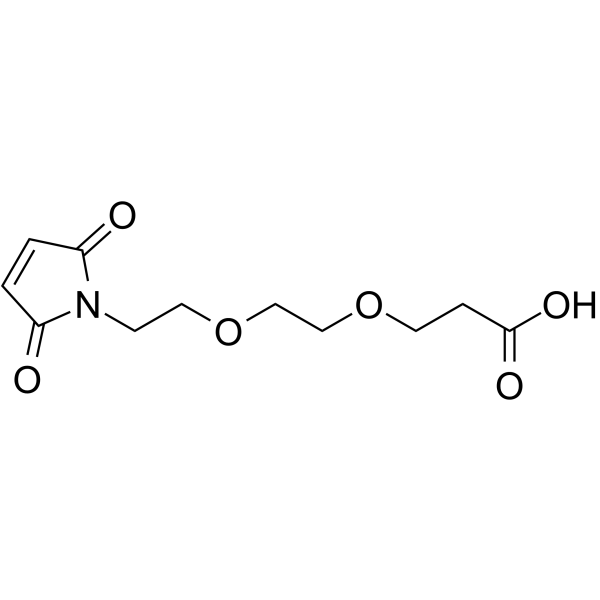 Mal-PEG2-acid  Chemical Structure