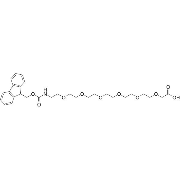 Fmoc-NH-PEG6-CH2COOH Chemical Structure