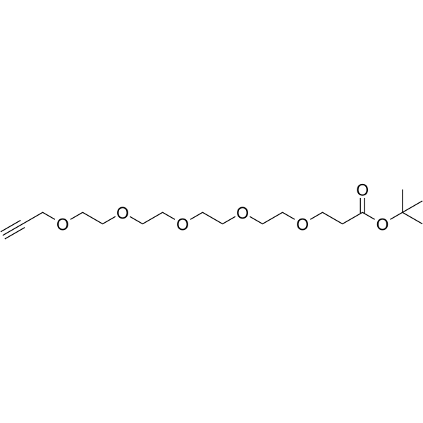 Propargyl-PEG4-CH2CH2-Boc  Chemical Structure