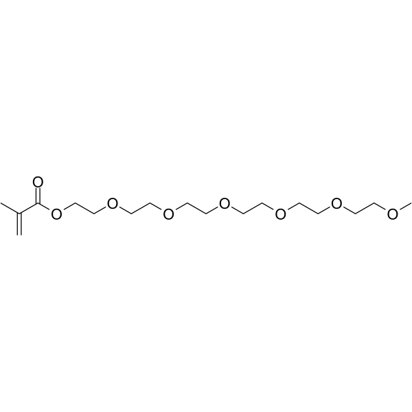 m-PEG6-2-methylacrylate 化学構造