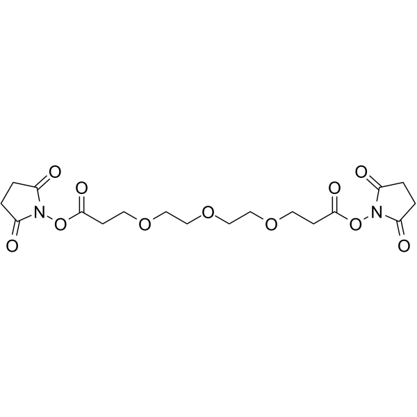 Bis-PEG3-NHS ester  Chemical Structure