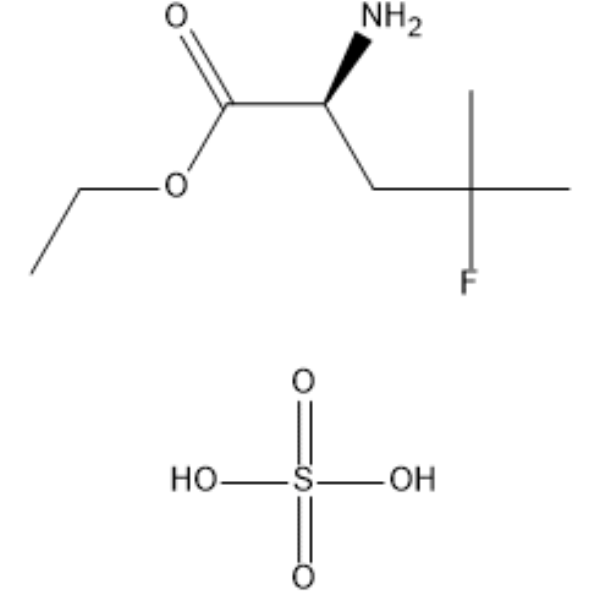(S)-Ethyl 2-amino-4-fluoro-4-methylpentanoate sulfate  Chemical Structure