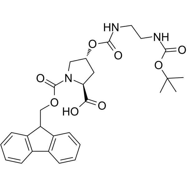 Fmoc-Hyp(Bom)-OH Chemische Struktur