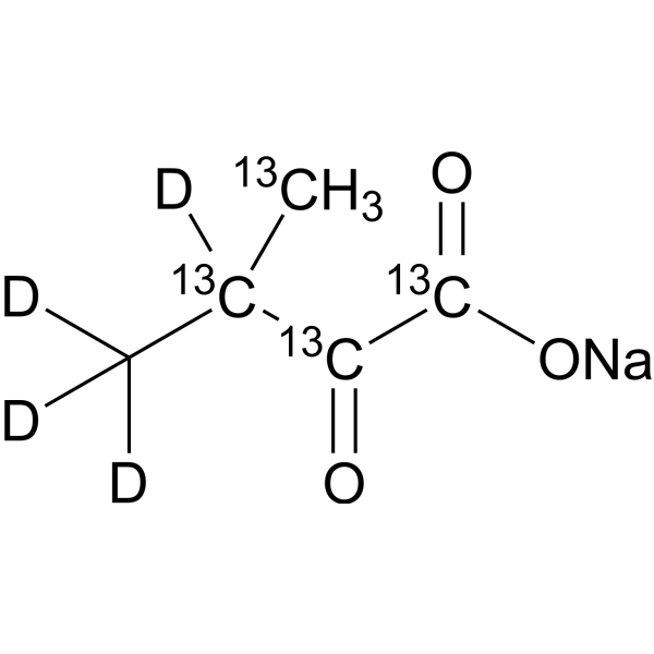 Sodium 3-methyl-2-oxobutanoate-13C4,d4  Chemical Structure