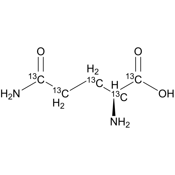 L-Glutamine-13C5  Chemical Structure