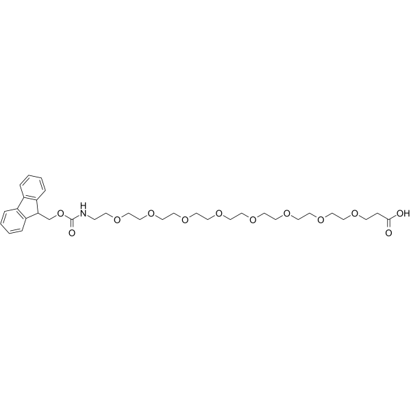 Fmoc-NH-PEG8-CH2CH2COOH Chemische Struktur