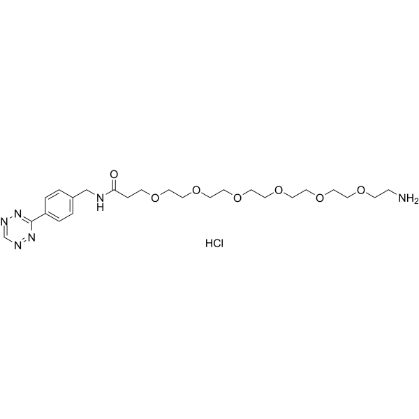 Tetrazine-PEG6-amine hydrochloride  Chemical Structure