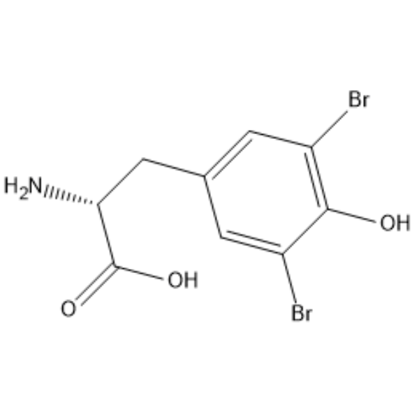 3,5-Dibromo-D-tyrosine  Chemical Structure