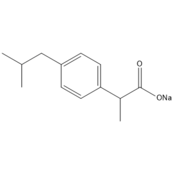 Ibuprofen sodium  Chemical Structure
