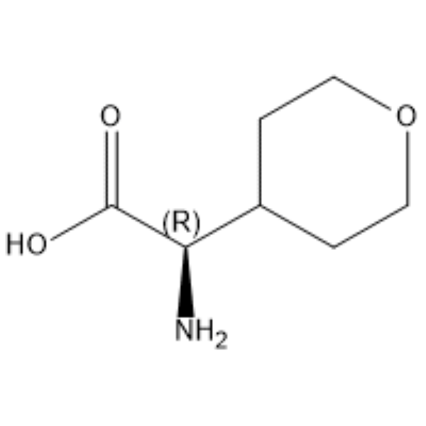 (R)-2-Amino-2-(tetrahydro-2H-pyran-4-yl)acetic acid التركيب الكيميائي