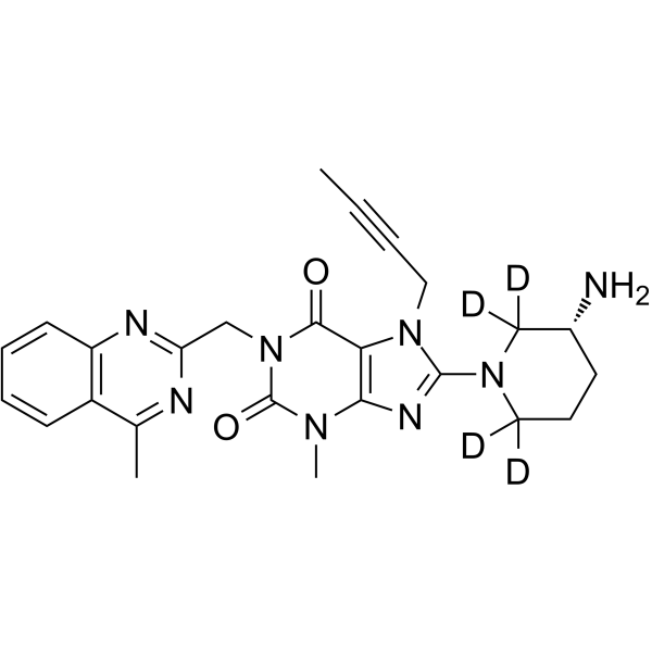 Linagliptin-d4 Chemische Struktur