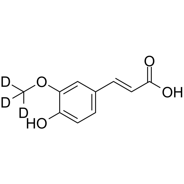 (E)-Ferulic acid-d3  Chemical Structure