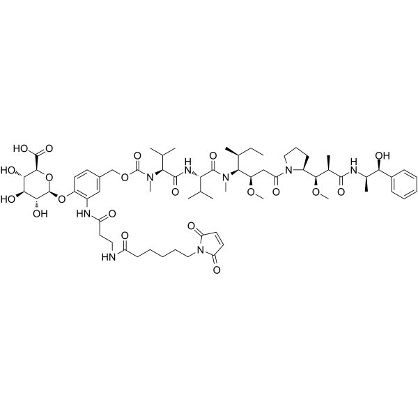 MC-betaglucuronide-MMAE-1 التركيب الكيميائي