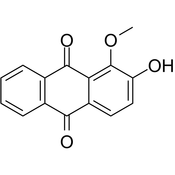 2-Hydroxy-1-methoxyanthraquinone  Chemical Structure