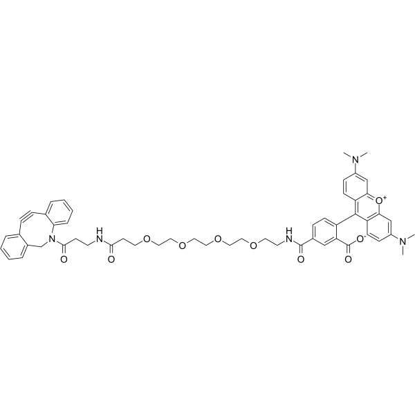 DBCO-PEG4-TAMRA Chemische Struktur