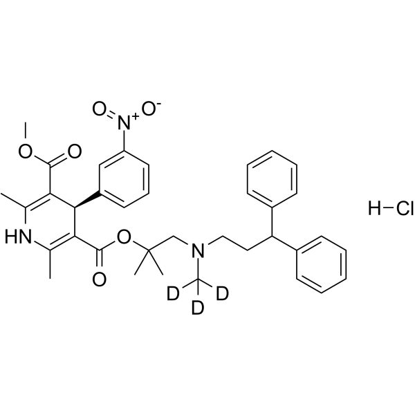 (R)-Lercanidipine-d3 hydrochloride  Chemical Structure