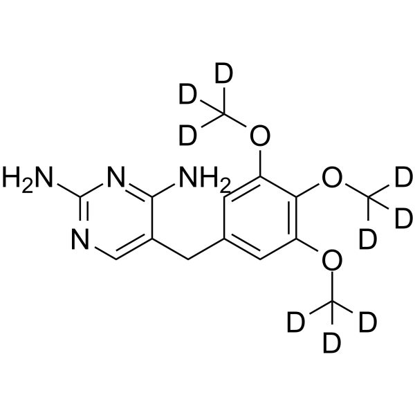 Trimethoprim-d9  Chemical Structure