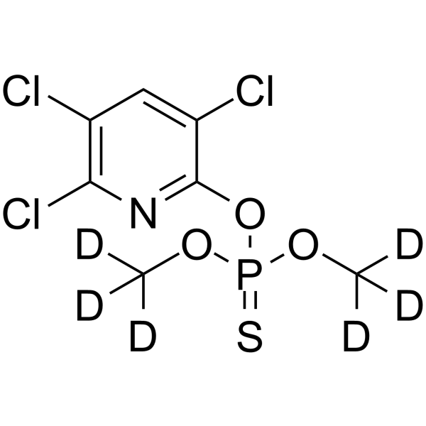Chlorpyrifos methyl-d6 Chemical Structure