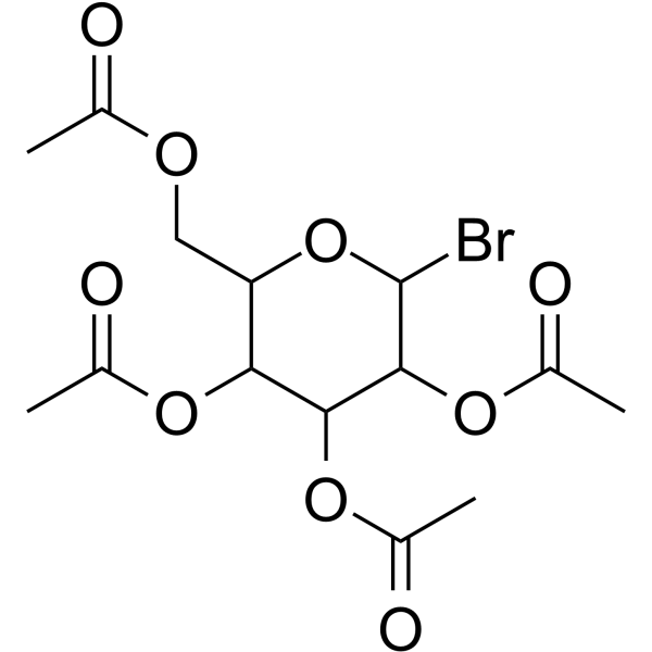 2,3,4,6-Tetra-o-acetyl-alpha-galactosylpyranosyl bromide 化学構造