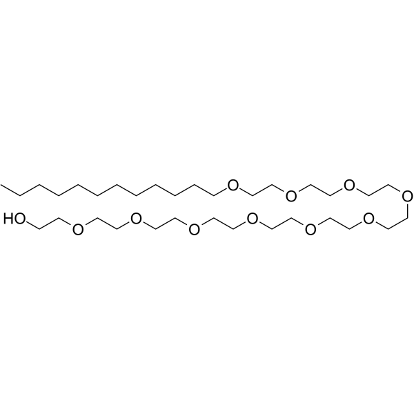 Decaethylene glycol dodecyl ether التركيب الكيميائي