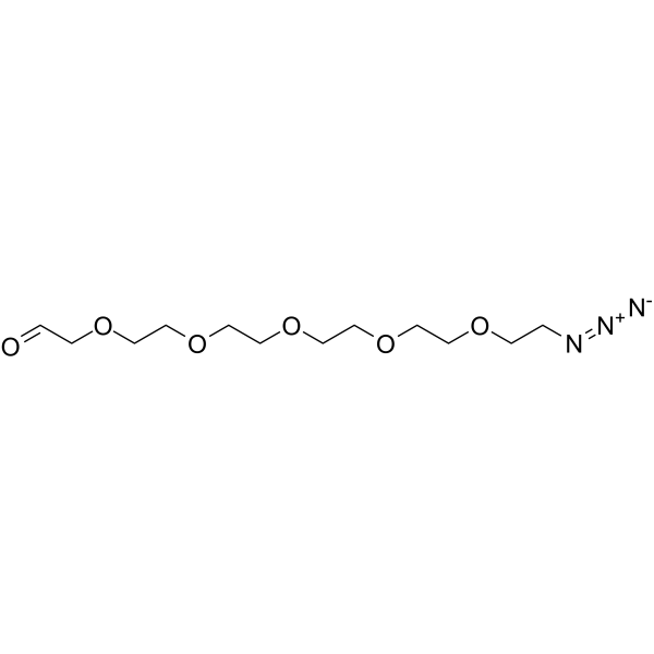 Ald-CH2-PEG5-azide  Chemical Structure