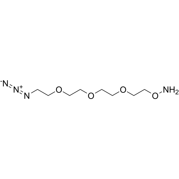Aminooxy-PEG3-azide التركيب الكيميائي