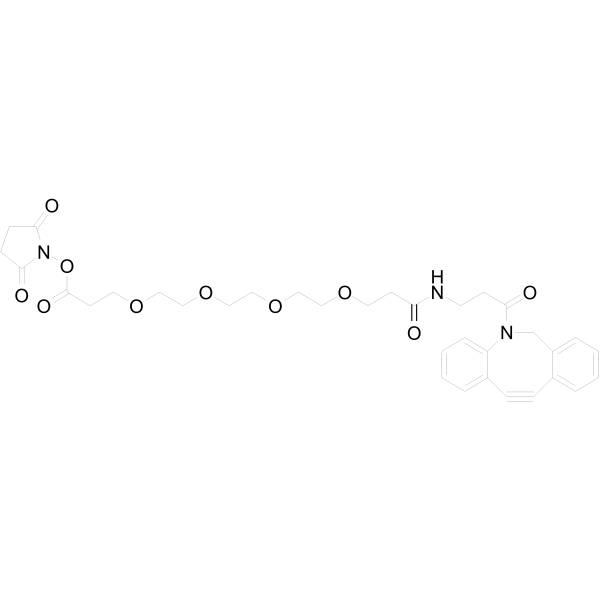 DBCO-NHCO-PEG4-NHS ester  Chemical Structure