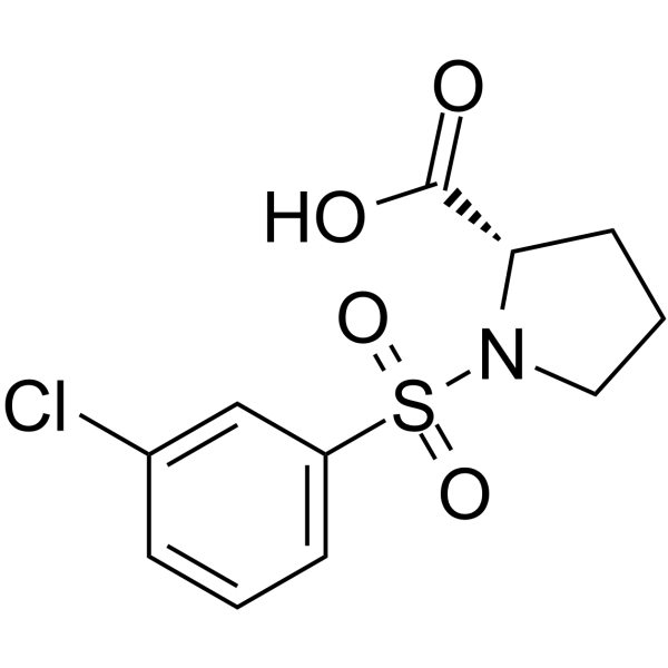 ((3-Chlorophenyl)sulfonyl)proline Chemical Structure