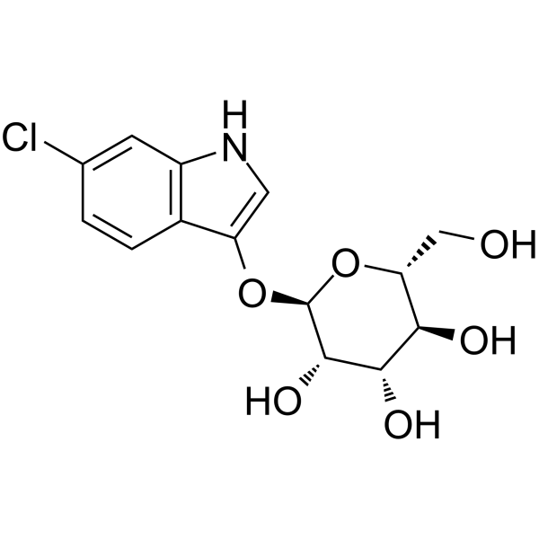 6-Chloro-3-indoxyl-α-D-mannopyranoside Chemische Struktur