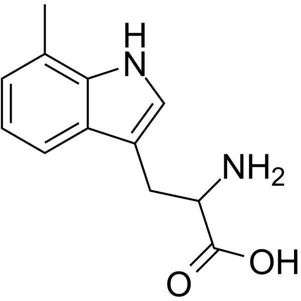 7-Methyl-DL-tryptophan 化学構造