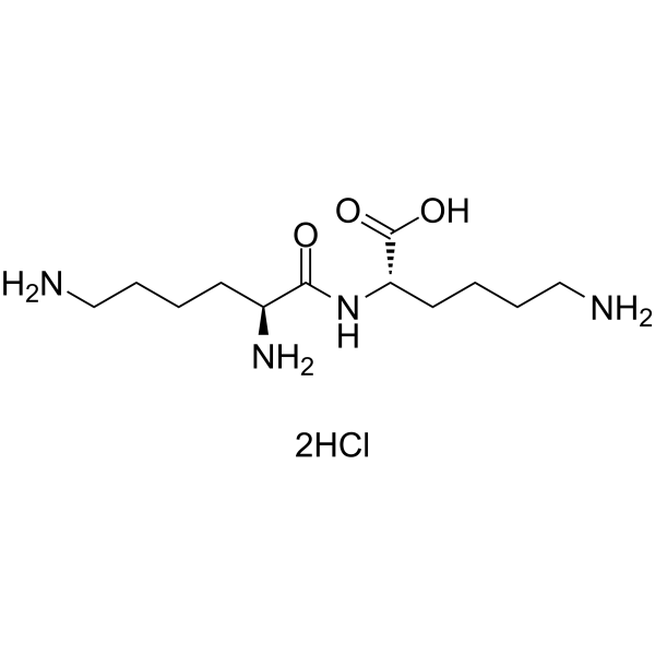L-Lysyl-L-lysine dihydrochloride 化学構造