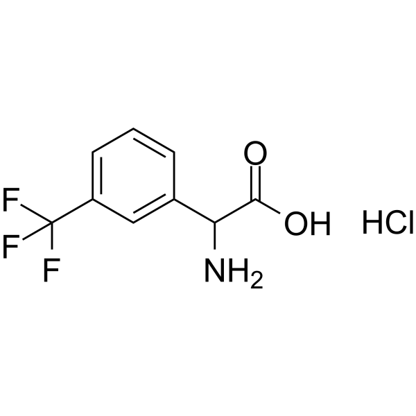 2-(3-Trifluoromethylphenyl)glycine hydrochloride  Chemical Structure