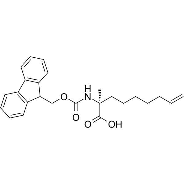 (S)-N-FMoc-2-(6'-heptenyl)alanine  Chemical Structure