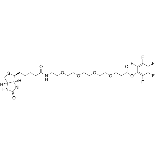 Biotin-PEG4-PFP ester Chemische Struktur