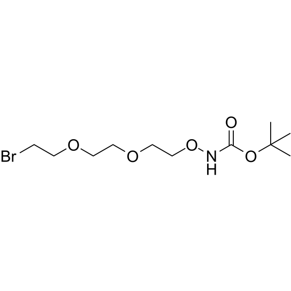 Boc-Aminooxy-PEG2-bromide  Chemical Structure