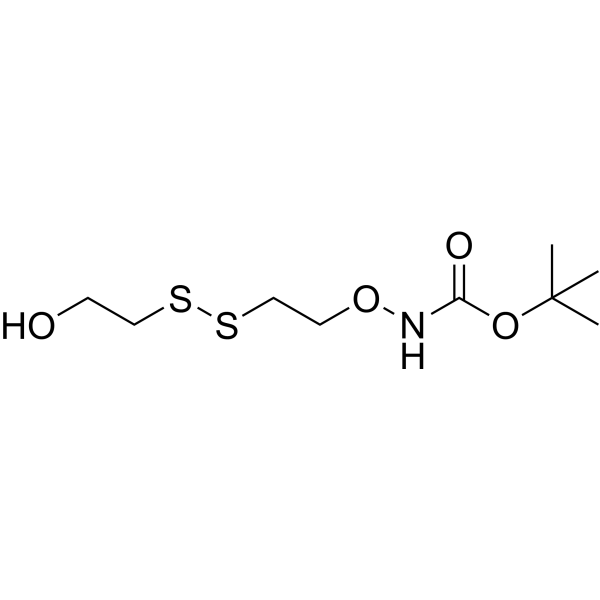 Boc-aminooxy-ethyl-SS-propanol  Chemical Structure
